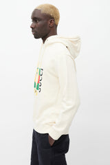 Gucci Cream & Multicolour Box Logo Hoodie