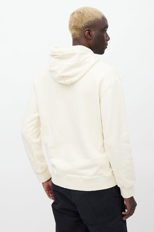 Gucci Cream & Multicolour Box Logo Hoodie