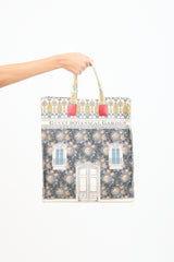 Gucci Cream & Multicolour Botanical Garden Tote