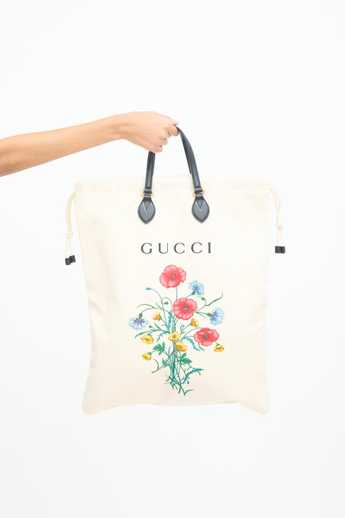 Gucci Cream & Multicolour Chateau Marmont Tote