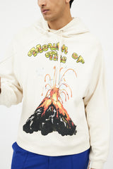 Gucci Cream & Multicolour Mouth Of Fire Hoodie