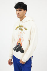 Gucci Cream & Multicolour Mouth Of Fire Hoodie