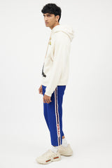 Gucci Cream & Multicolour Mouth Of Fire Hoodie