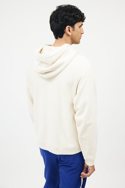 Gucci Cream & Multicolour Mouth Of Fire Hoodie