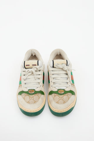 Gucci Cream & Multicolour Screener Sneaker