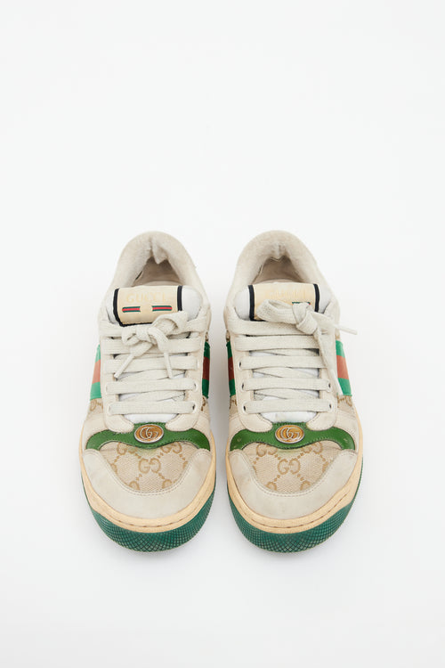 Gucci Cream & Multicolour Screener Sneaker