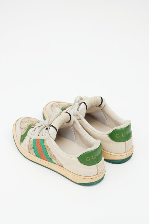 Gucci Cream & Multicolour Screener Sneaker