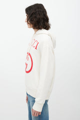 Gucci Cream & Red Logo Hoodie