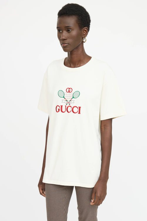 Gucci Oversized Tennis T-Shirt