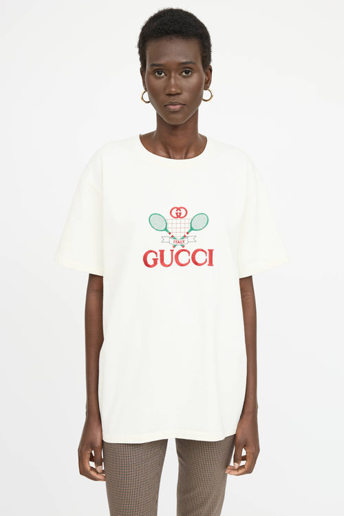 Gucci Oversized Tennis T-Shirt