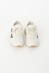 Gucci Cream & Multi Rhyton Web Sneaker