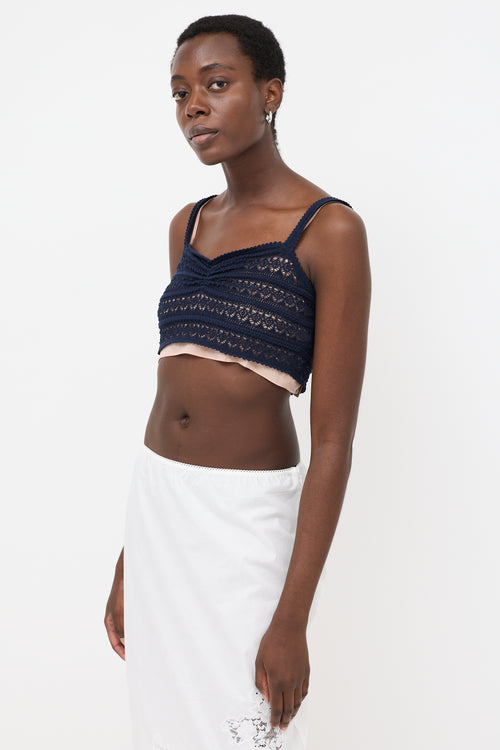 Gucci Crochet Cropped Tank Top