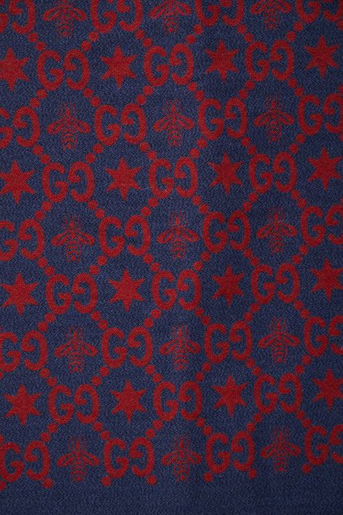 Gucci Cruise 2019 GG Monogram & Bee Scarf