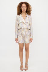 Gucci Cruise 2011 Silk Printed Romper