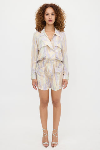 Gucci Cruise 2011 Silk Printed Romper