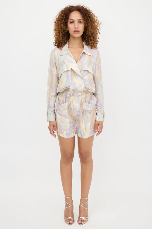 Gucci Cruise 2011 Silk Printed Romper