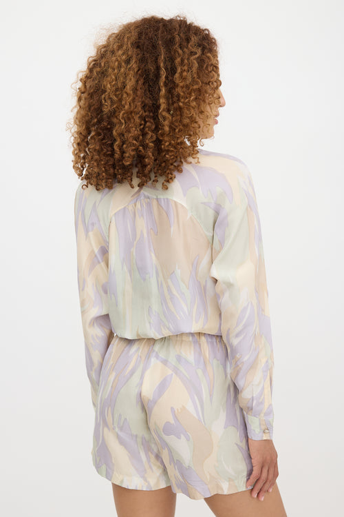 Gucci Cruise 2011 Silk Printed Romper