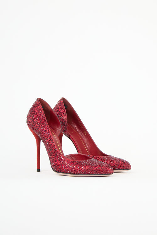 Gucci Crystal D'Orsay Pump