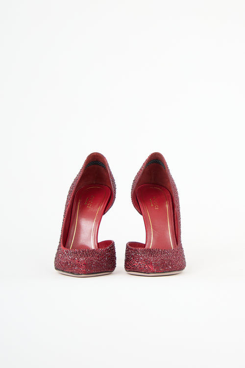 Gucci Crystal D'Orsay Pump