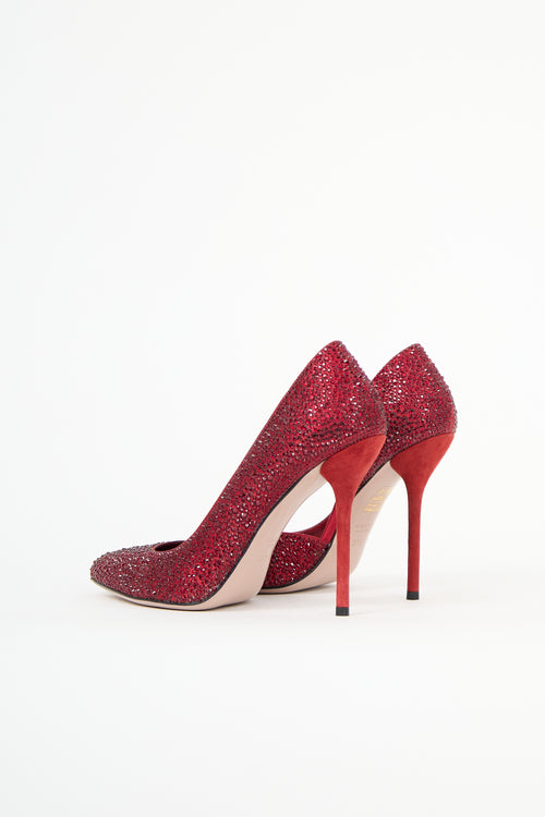 Gucci Crystal D'Orsay Pump