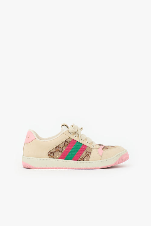 Gucci Crystal GG Screener Sneaker