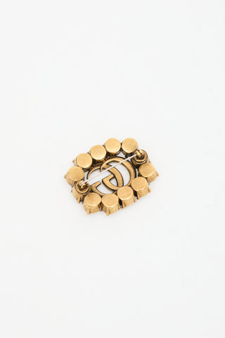 Gucci Crystal Marmont GG Brooch
