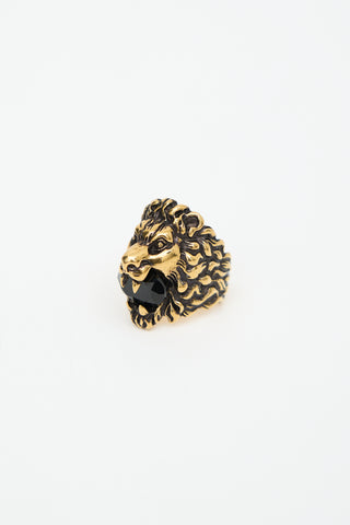 Gucci Crystal Head Ring