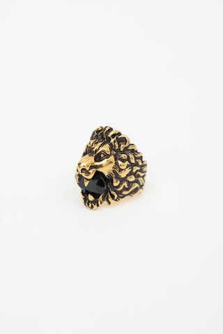 Gucci Crystal Head Ring