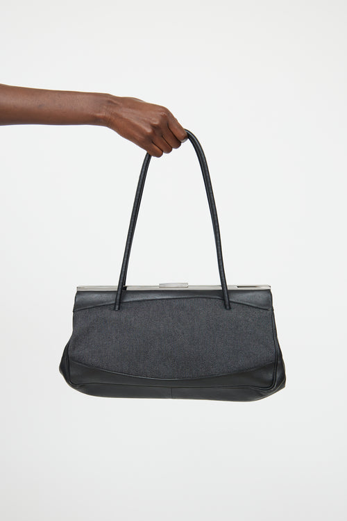 Gucci Dark Wash Denim Frame Bag