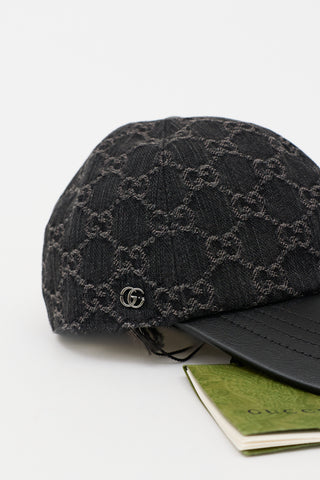 Gucci Denim GG Monogram Jacquard Cap