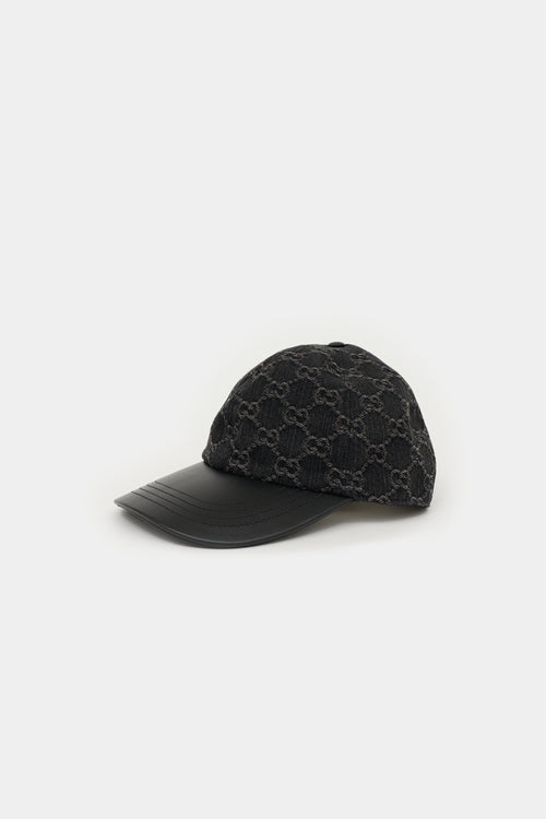 Gucci Denim GG Monogram Jacquard Cap