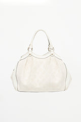Gucci Diamante Raffia & Leather Medium Sukey Bag