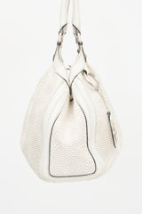 Gucci Diamante Raffia & Leather Medium Sukey Bag