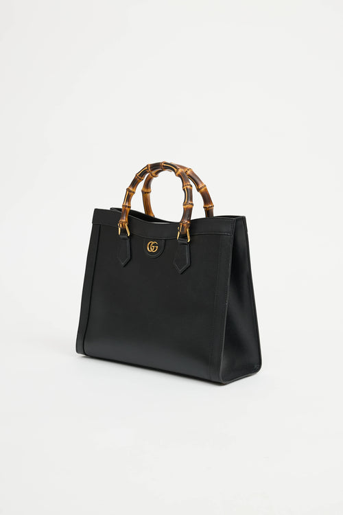 Gucci Leather Diana Tote Bag