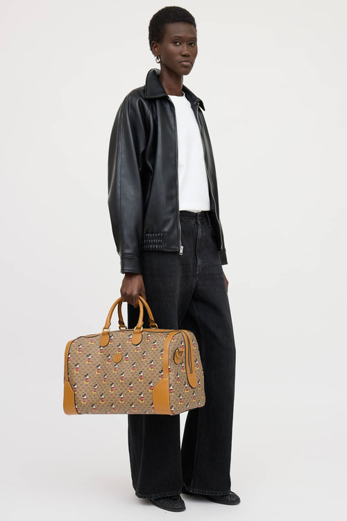 Gucci X Disney Mickey Mouse Monogram Duffle Bag