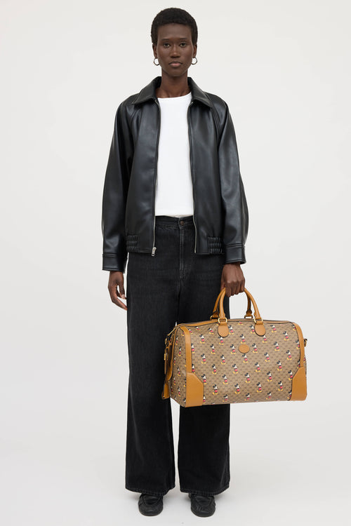 Gucci X Disney Mickey Mouse Monogram Duffle Bag