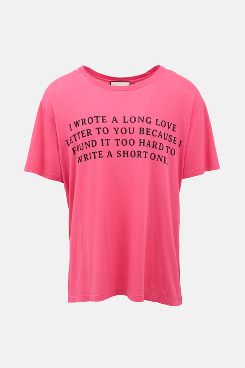 Distressed Guccy Script T-Shirt