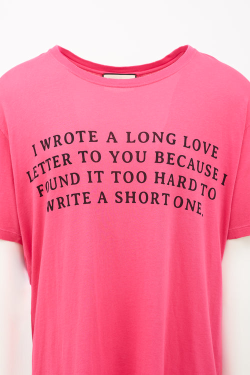 Distressed Guccy Script T-Shirt