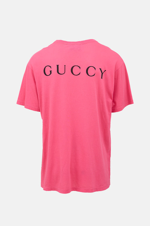Distressed Guccy Script T-Shirt