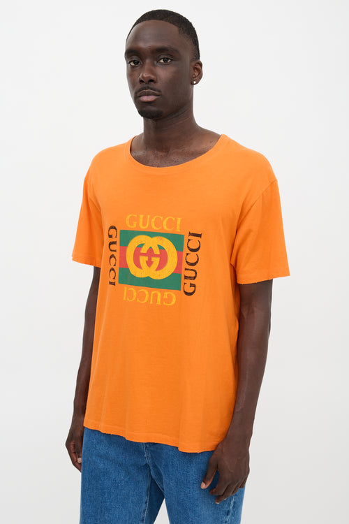 Gucci Distressed Logo T-Shirt