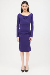 Gucci Draped Wool Knit Dress
