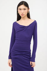Gucci Draped Wool Knit Dress