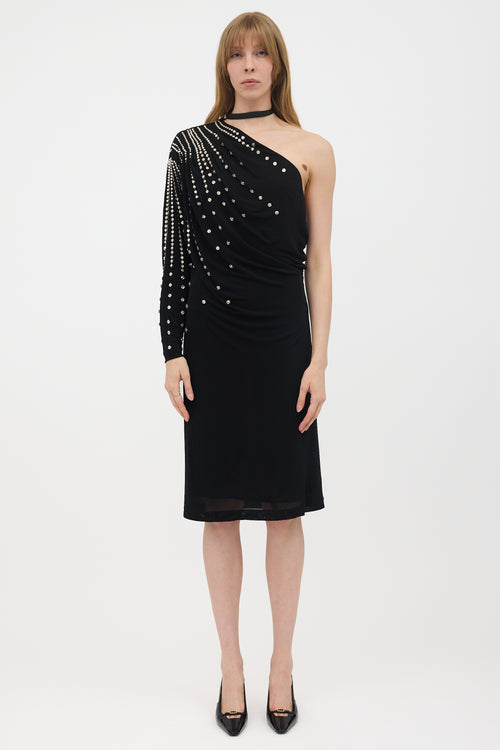 Gucci Embellished One Shoulder Dress