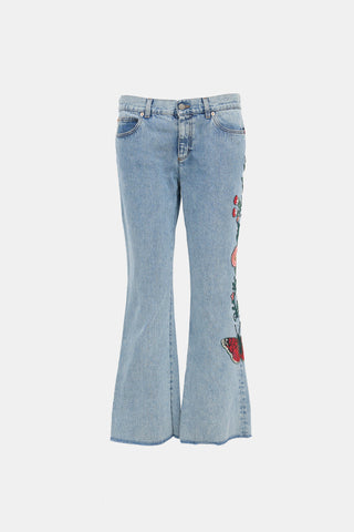 Gucci Embroidered Jeans