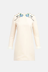 Gucci Embroidered GG Pearl Shift Dress