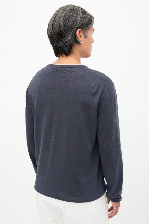 Gucci Embroidered V-Neck Sweater