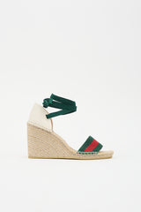 Gucci Lilibeth Web Espadrille Sandal
