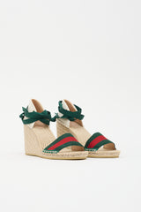 Gucci Lilibeth Web Espadrille Sandal