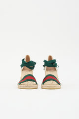 Gucci Lilibeth Web Espadrille Sandal