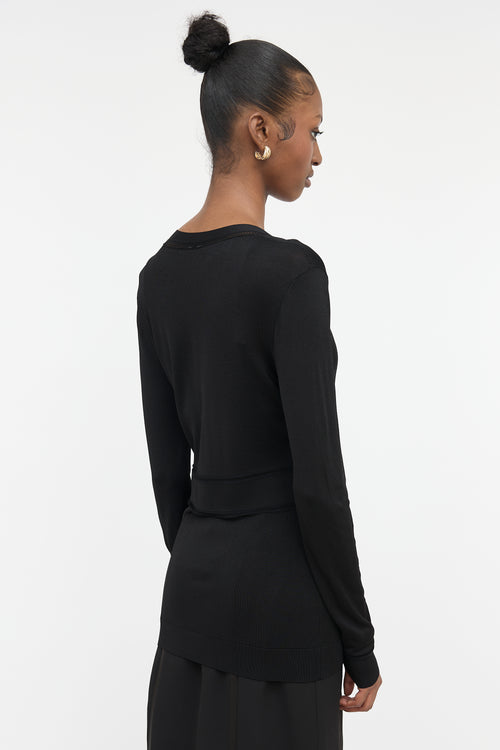 Gucci Eyelet Logo Cardigan